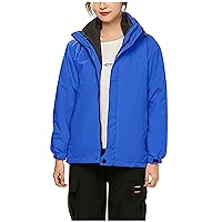 Raincoats For Women With Hood Fall Winter Warm Thick Waterproof Rain Jacket Plus Size Cycling Bike Outdoor Windbreaker