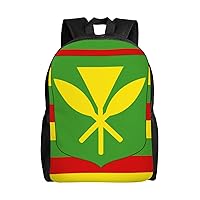 Native Hawaiian Flag Backpack Waterproof Lightweight Laptop Backpack Large Capacity Travel Daypack For Women Men