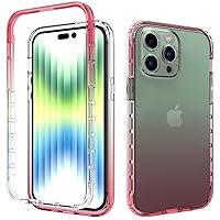 Ultra Slim Case Case Compatible with iPhone 14 Pro Max,Ultra Slim Shockproof Protective Phone Case,Anti-Scratch Translucent Back Cover,TPU and Hard PC Phone Case for 14 Pro Max Phone Back Cover (Size