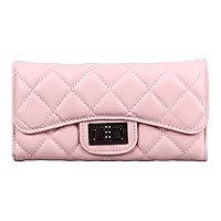MAVIS LAVEN Spacious Pink PU Women Wallet, Multifunctional and Portable, Stylish Handbag with Large Capacity for Daily Use and Shopping