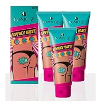 NAKIZ Lively Butt Cream for Stretch Mark Darkspots Knee Elbow Underarm Intimate Area 100 Gram Award Winner Authentic Guaranteed(3 Pack)