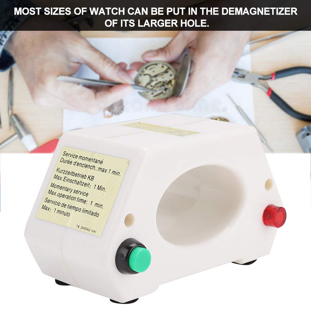Demagnetizer,Professional Lightweight Mechanical Wristwatch Demagnetizer For Repairing Watch Adjusting Watch Time Watchmakers Repairing Workers Watch Repairing Tool (US)