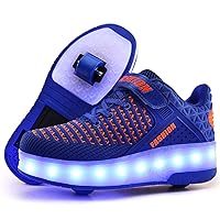 Ufatansy Roller Skate Shoes LED Light Up Shoes with Wheels Roller Shoes USB Rechargealbe Shoes Kids Gifts