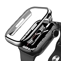 [Set of 2] ANYOI Compatible Apple Watch Case Series 9/8/7, 1.8 inches (45 mm), Apple Watch Protection, Cover for Apple Watch, Plated, Apple Watch Case Glass, Electroplating, Apple Watch, Apple Watch