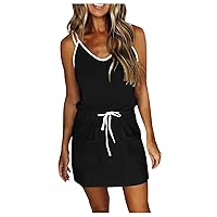 Dresses for Women 2023 Sexy Party Sleeveless Midi Dress Bohemian Sundress Going Out Trendy Dress