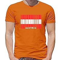 Austria Barcode Style Flag - Mens Premium Cotton T-Shirt
