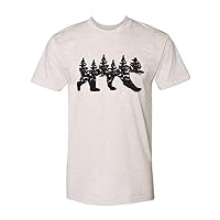 Forest Bear Silhouette Short-Sleeve T-Shirt