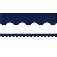 Teacher Created Resources Navy Scalloped Border Trim (5861)