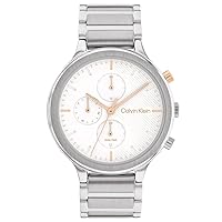Calvin Klein Analogue Model CKW Energize MF 38mm Wht DI SS BRBRBR. Brand 25200238, Silver