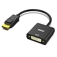 BENFEI DisplayPort to DVI DVI-D Single Link Adapter,Uni-Directional Display Port Computer to DVI Screen Converter 1080P 60Hz Male to Female Black Compatible for Lenovo, Dell, HP and Other Brand