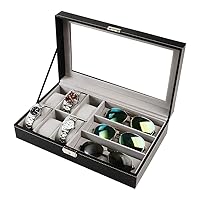 Watches Box Leather Watch Storage Display Box Watch Case Jewellery Display Organizer for 6 Watches Watch Display