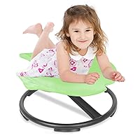 Autism Kids Swivel Chair Spinning Chair Spinning Stool for Child Aged 3+ Light Green Sensory Toys Wobble Chair Train Body Coordination Ability Relieve Motion Sickness Symptoms