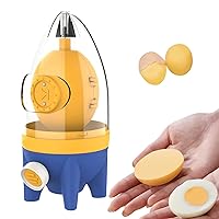 Egg Scrambler Manual Egg White Yolk Mixer Shaker Golden Egg Maker with Pulling Rope Egg Scrambler
