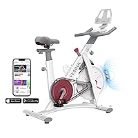 Yesoul S3 Black Exercise Bike For Home Smart White Cycling Bike Magnetic Resistance For Gym Electric Stationary Bike Bluetooth Heart Rate For Women Apartment Workout Bike For Fitness