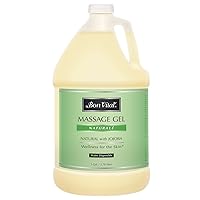 Naturale Massage Gel with Natural Ingredients for Earth-Friendly & Relaxing Massage, Hypoallergenic Massage Gel for Sensitive Skin, Moisturizer Absorbs Like Lotion, 1 Gal, Label may Vary