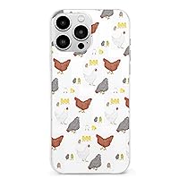 Happy Easter Chickens Funny Phone Case Compatible with iPhone 13/13 Mini /13 Pro/13 Pro Max Soft TPU Shockproof Cover