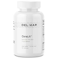 Del Mar Labs - CeraLift - 30 Day Supply - Doctor Formulated - For Reduction in Appearance of Fine Lines and Wrinkles - Anti-Aging Ceramides and Antioxidants - Vegetarian Capsules