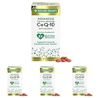 Nature's Bounty Advanced Triple Absorb Co Q-10, Heart Health, Rapid Release Softgels, 90 Ct (Pack of 4)