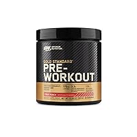 Gold Standard Pre-Workout with Creatine, Beta-Alanine, and Caffeine for Energy, Flavor: Fruit Punch, 30 Servings