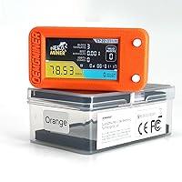 NerdMiner V2 Pro 78KH/s T-Display S3 Bitcoin Solo Lottery Miner Win 3.125 BTC with Low Power Consumption - WiFi Connection, and USB-C Power (NerdMiner V2 Pro-Orange)