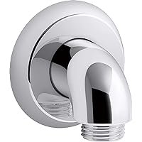 Kohler 22174-CP Forte Wall-Mount Supply Elbow, Polished Chrome