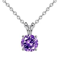 Classic Round Brilliant Cut Diamond Rabbit Pendant Necklace Rhinestone Necklace Silver Plated Necklace For Women