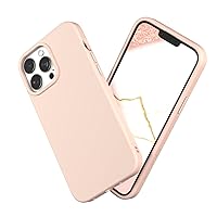 RhinoShield Case Compatible with [iPhone 13 Pro Max] | SolidSuit - Shock Absorbent Slim Design Protective Cover with Premium Matte Finish 3.5M / 11ft Drop Protection - Blush Pink