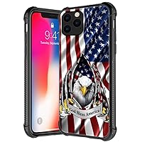Case Compatible with iPhone 12 Cases,American Flag Eagle Rip Pattern case for iPhone 12 Pro Cases for Boys Man,Anti-Scratch Shockproof Cover case for iPhone 12/12 Pro 6.1-inch