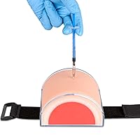 IM,SQ Injection Practice Pad Model with Skin, Subcutaneous Tissue and Muscle Layer for Nurse and Medical Student Training, Wearable Design