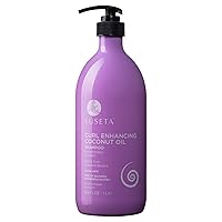 Luseta Curl Enhancing Coconut Oil Shampoo for Dry Damaged Hair, Restore Bounce & Define Curls, 33.8Oz, Prevent Breakage