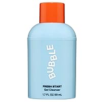 Bubble Skincare Fresh Start Gel Cleanser - Gentle Exfoliating Face Wash for Oily Skin - Formulated with Aloe Vera Juice + Caffeine to Protect and Soothe Complexion (50ml)