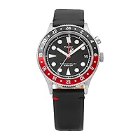 Timex Men's Analogue Quartz Watch with Leather Strap TW2W22800, Black, TW2W22800
