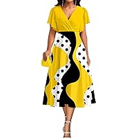 Womens Casual Floral Print Sexy Long Maxi African Dress Clubwear Party Outfits