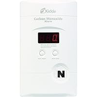 Carbon Monoxide Detector, Plug In Wall with 9-Volt Battery Backup, Digital LED Display