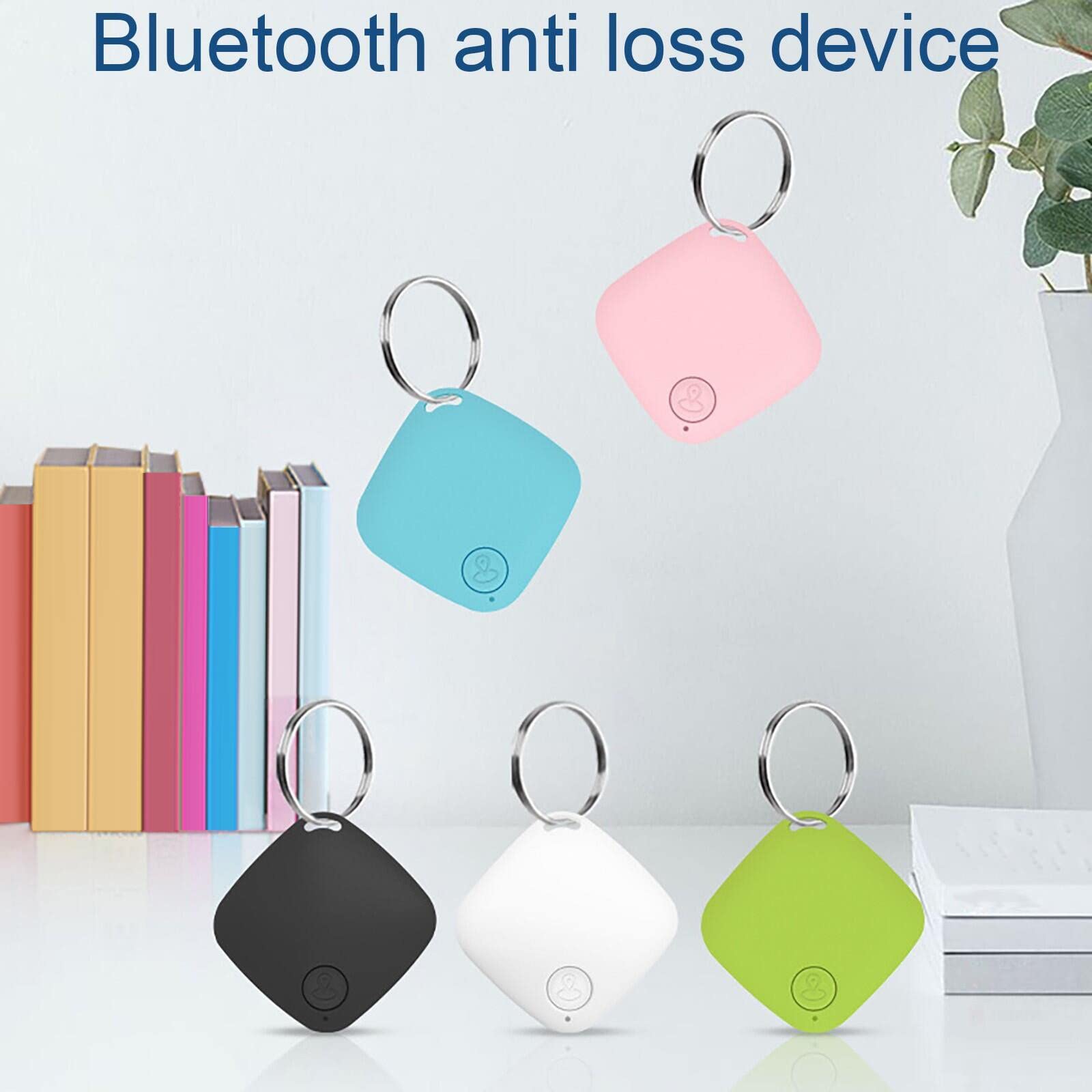 Bluetooth Key Finder Keychain GPS Tracker, Smart Bluetooth Tracker Portable Anti Lost Tracking Locator, Intelligent Waterproof Key Finder with App for Kids Pets Collar Wallet Luggage Device