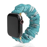 Beautiful Dragonfly Watch Band Soft Scrunchie Watch Strap Sport Strap Compatible with