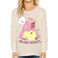 Too Cool for Rules Kids' Long Sleeve T-Shirt - Best Quote T-Shirt - Trendy Long Sleeve Tee