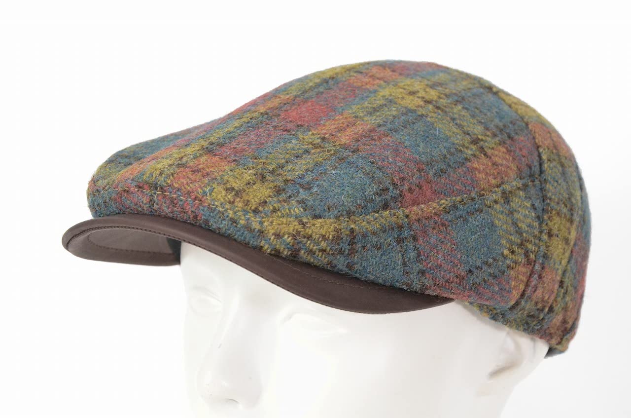 Harris Tweed RE-H-2110124-YELLOW Harris Tweed Hat, Men's, Women's, RETTER Letter, Mix Size, Large Size, Made in Japan, Size Adjuster Included