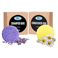 Conditioner & ShampooBar for hair - Solid & Natural Soap Bar for hair with Zero Waste Packaging - Vegan Eco friendly gift for women