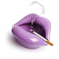 Creative Ceramic Cigarette Ashtrays with Lips Style Fashion Home Decorations