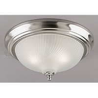 Westinghouse Flush Mount Ceiling Fixture A19 13 in. Dia Nickel Bx