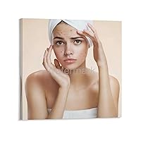 PUDERGBB Beauty Salon Type of Acne Skin Knowledge Poster (6) Canvas Painting Posters And Prints Wall Art Pictures for Living Room Bedroom Decor 16x16inch(40x40cm) Frame-style