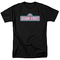 Sesame Street Alt Logo-S S Adult 18 1-Black-Md