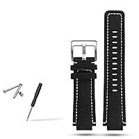 Canvas watchband men suitable for timex tide compass T2N720 T2N721 T2N739 Nylon Watch Band 24x16mm