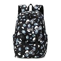 Graffiti Print Travel Gifts Backpacks, Multi-layer Large Capacity Lightweight Backpacks Water-resistant Backpack (Black)