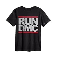 Men's Vintage Run Dmc T-Shirt Medium-Chest 38-40 Charcoal