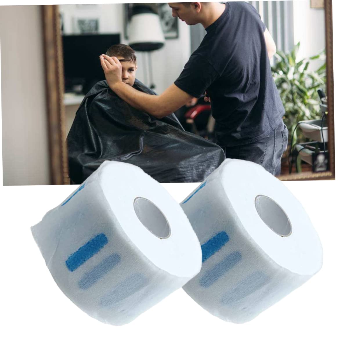 Disposable Neck Strips Haircutting Neck Strips Broken Hair Preventing Salon Barber Paper for Salon Haircut Styling