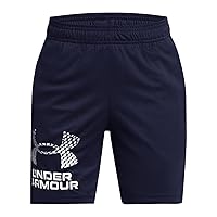 Under Armour Boys' Tech Logo Shorts, (410) Midnight Navy / / Mod Gray, X-Large