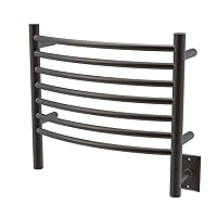 Amba Jeeves HCO Model H-Curved 7-Bar Hardwired Towel Warmer in Oil Rubbed Bronze