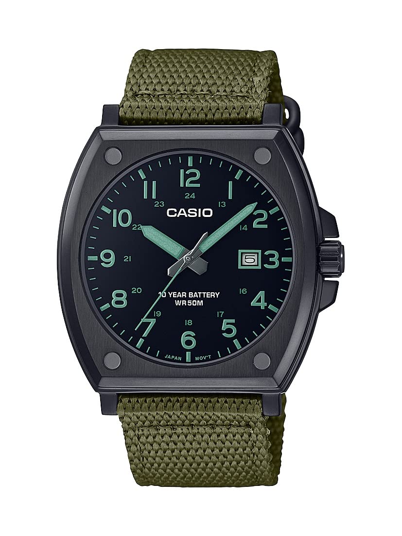 Casio Men's 10-Year Battery Date Indicator 50M Water Resistant Watch MTP-E715C-3AV